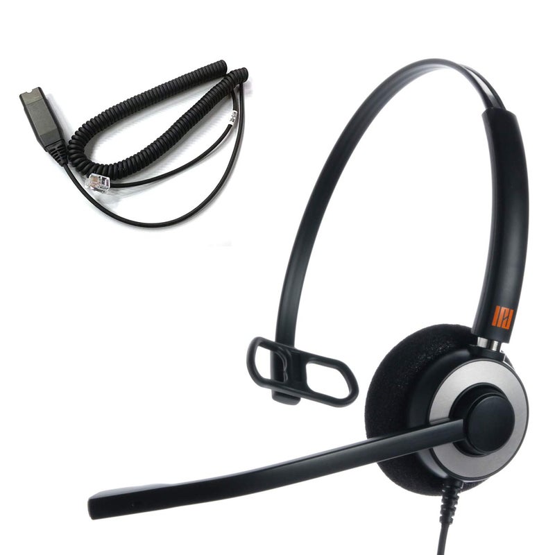 IPD IPH-160 Phone Headset with Noise Cancelling Microphone for Office and Call Center-Compatible with Avaya 1608 1616 9601 9608 9611 9611G 9620 9621 9630 9631 9640 9641 9650 9670 J139 J159 J169 J179 - Image 1